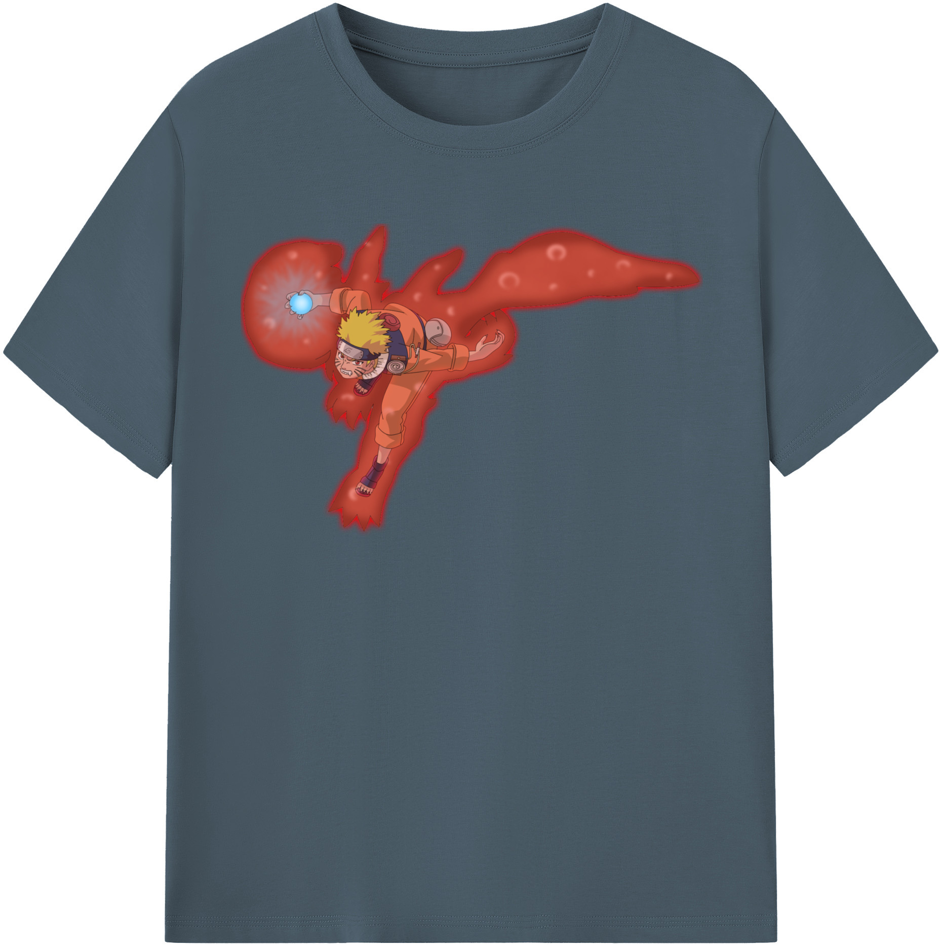 （画像用） NARUTO -ナルト- うずまき ナルト Uzumaki Naruto 綿100％半袖Tシャツ（フロントプリント）